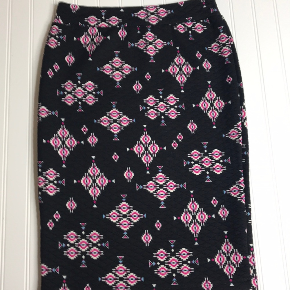 Quilted pencil skirt